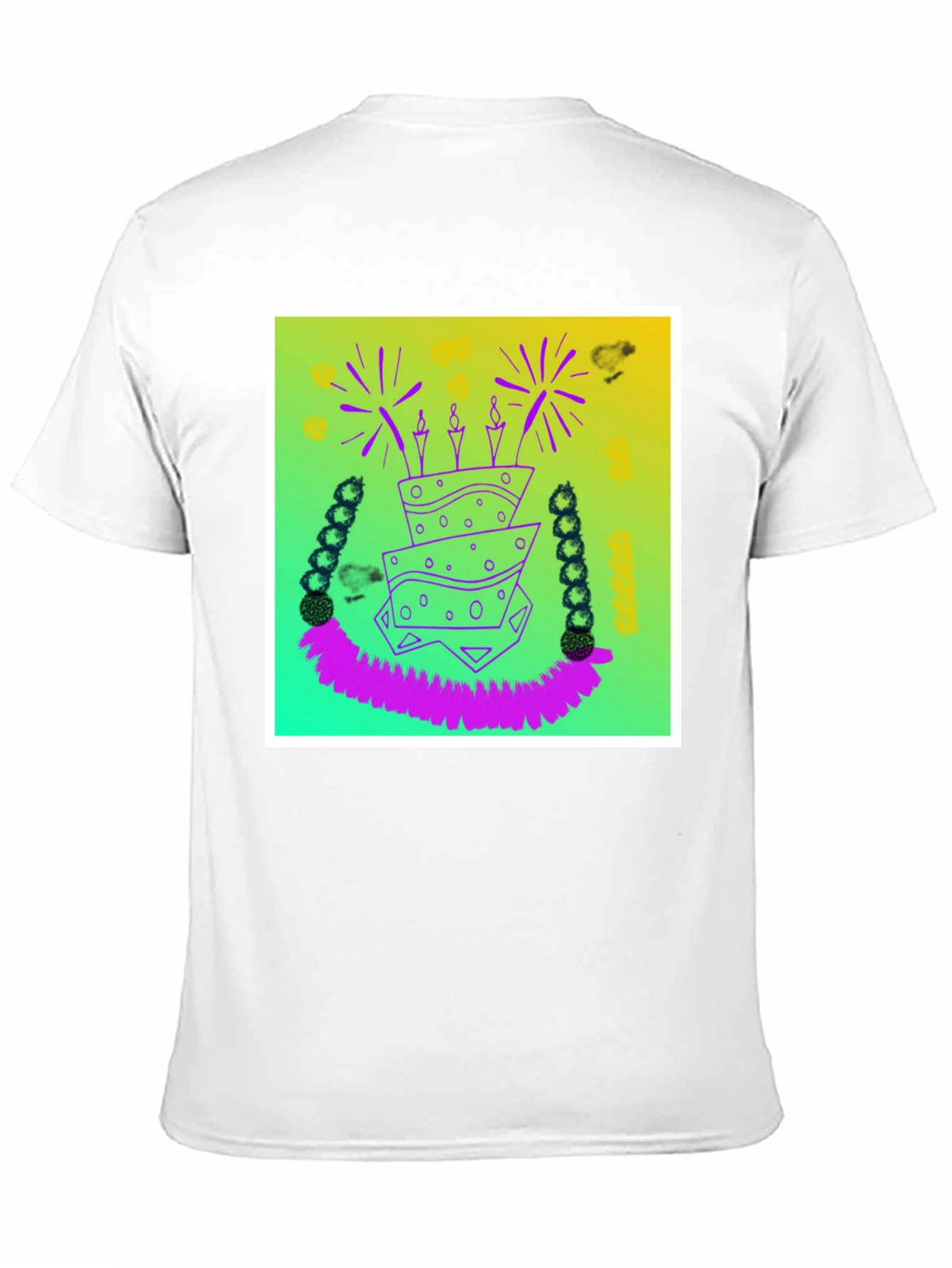 Whimsical Birthday Cake Graphic Tee