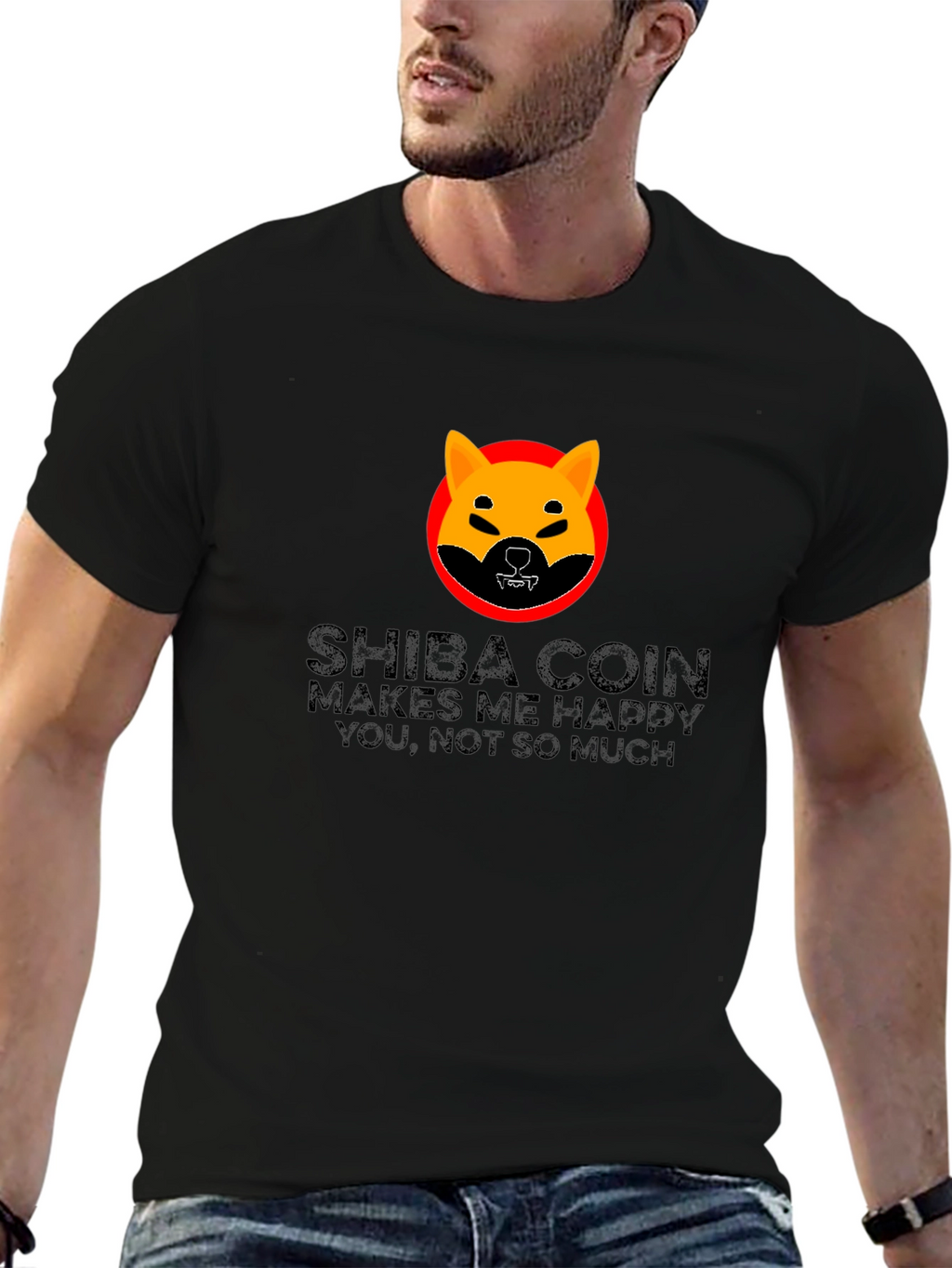 Shiba Coin Makes Me Happy T-Shirt