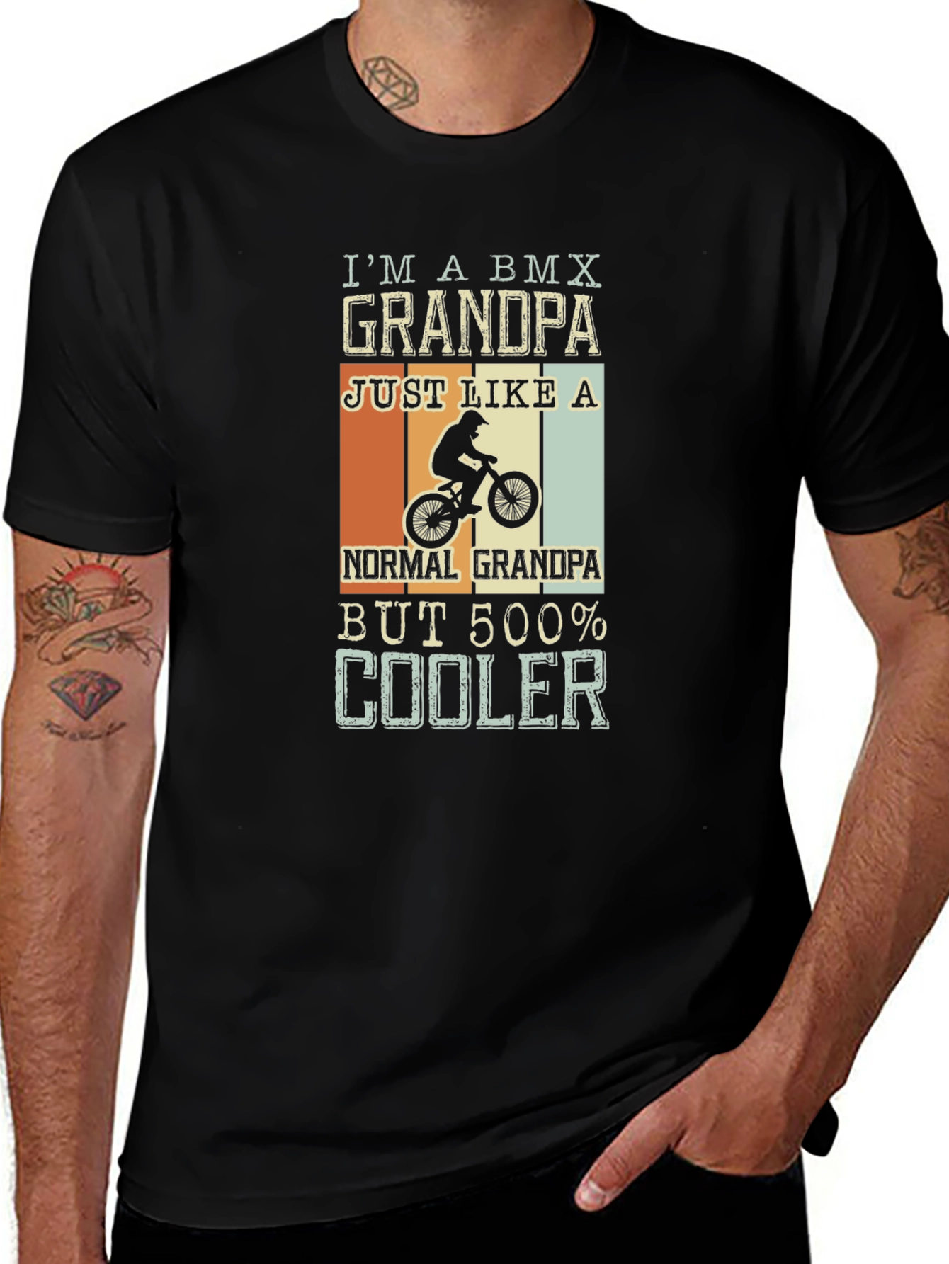 BMX Grandpa T-Shirt: Cool Grandad Gift