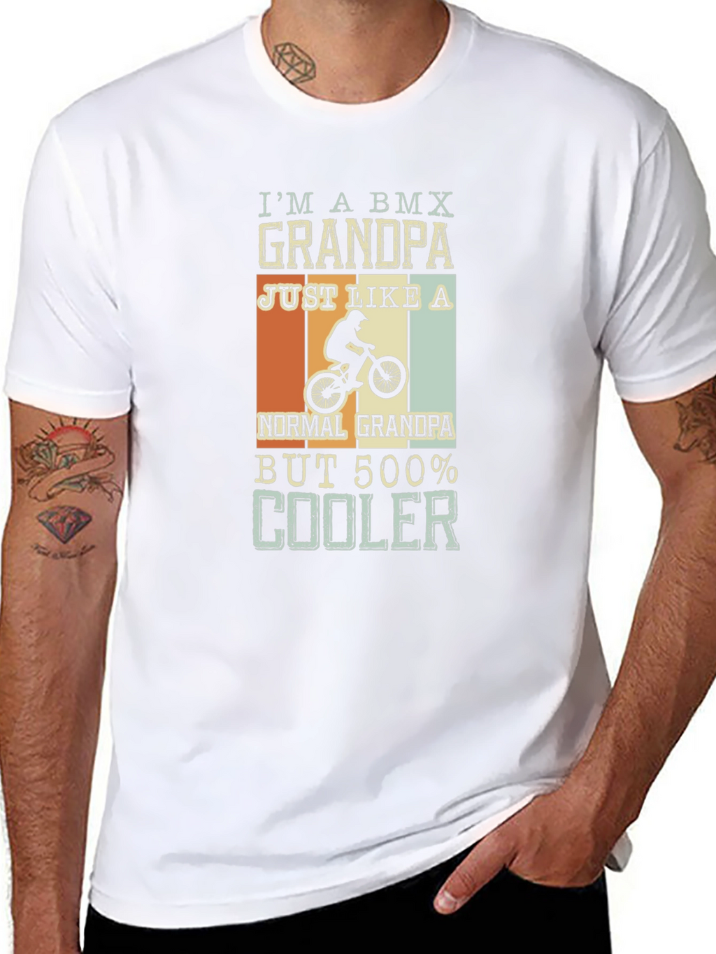 BMX Grandpa T-Shirt: Cool Grandad Gift
