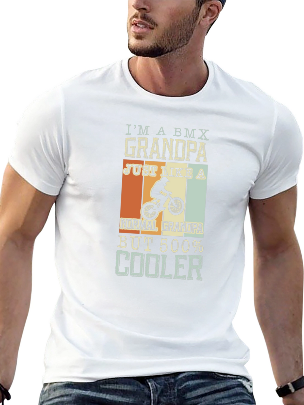 BMX Grandpa T-Shirt: Cool Grandad Gift