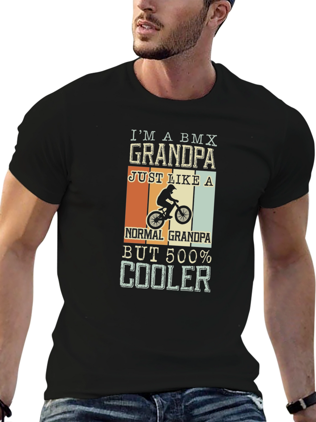 BMX Grandpa T-Shirt: Cool Grandad Gift
