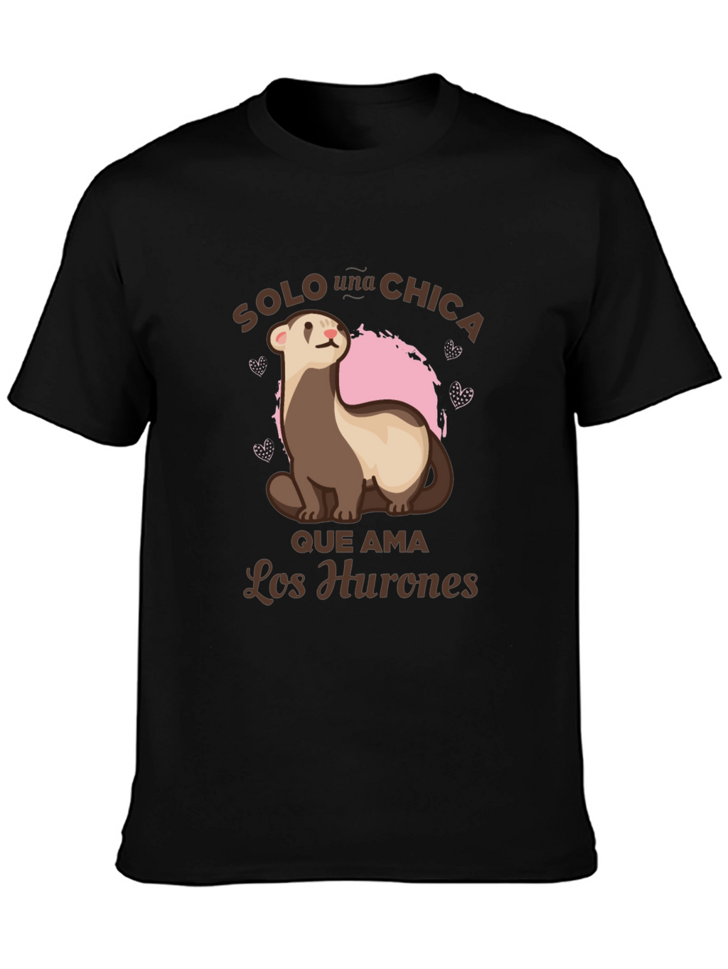 Cute Ferret Lover Tee - Solo Una Chica