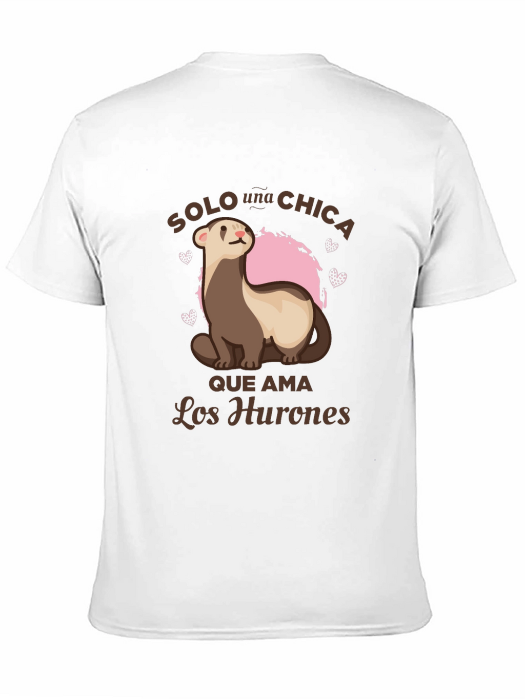 Cute Ferret Lover Tee - Solo Una Chica