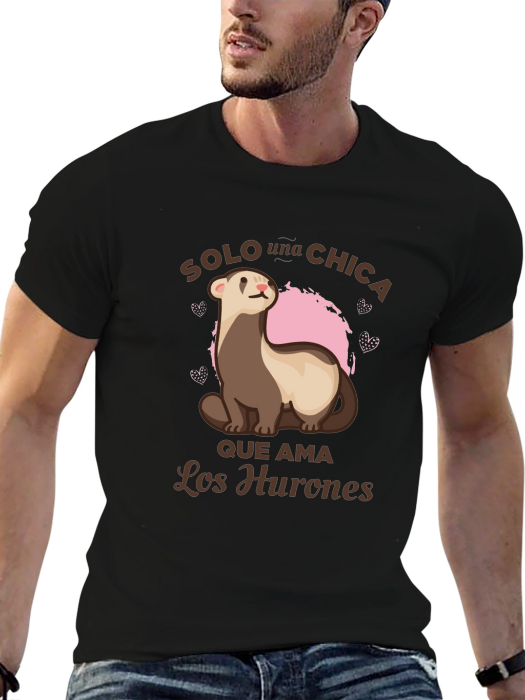 Cute Ferret Lover Tee - Solo Una Chica