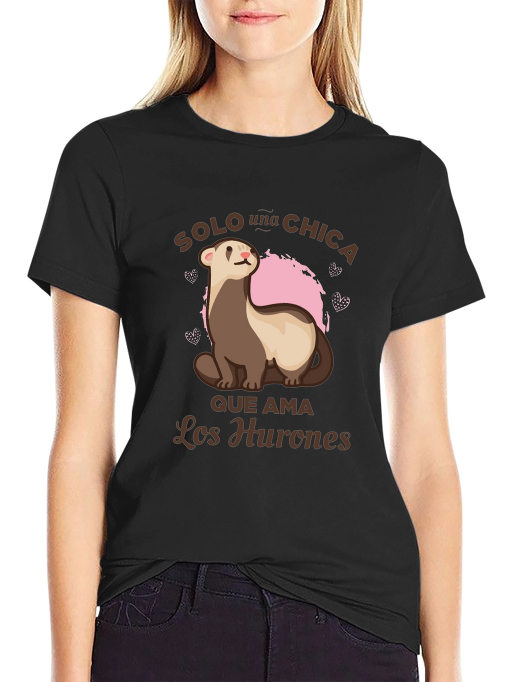 Cute Ferret Lover Tee - Solo Una Chica