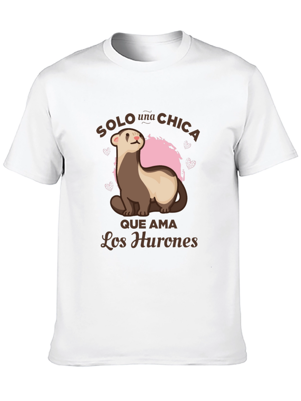 Cute Ferret Lover Tee - Solo Una Chica