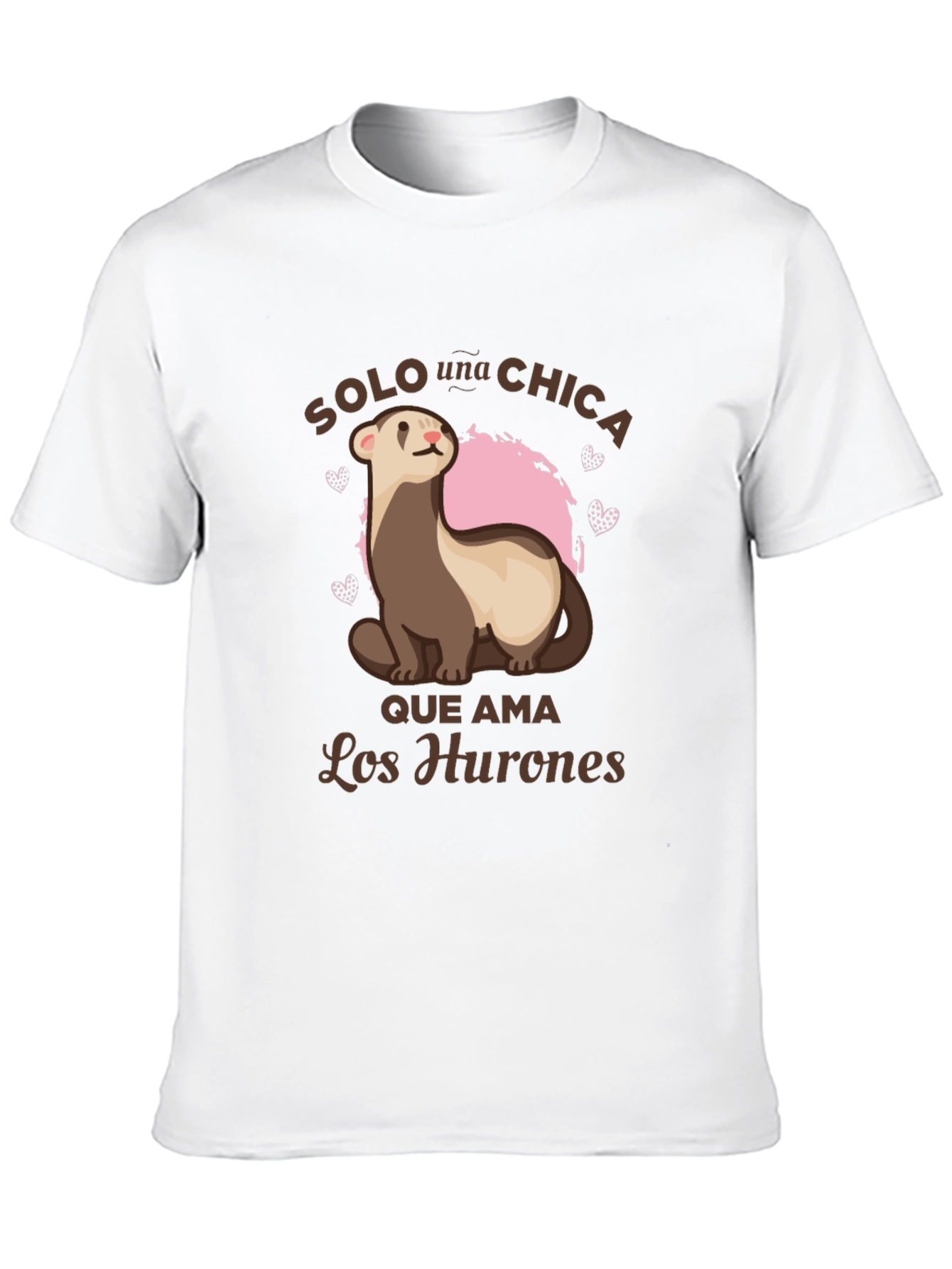 Cute Ferret Lover Tee - Solo Una Chica