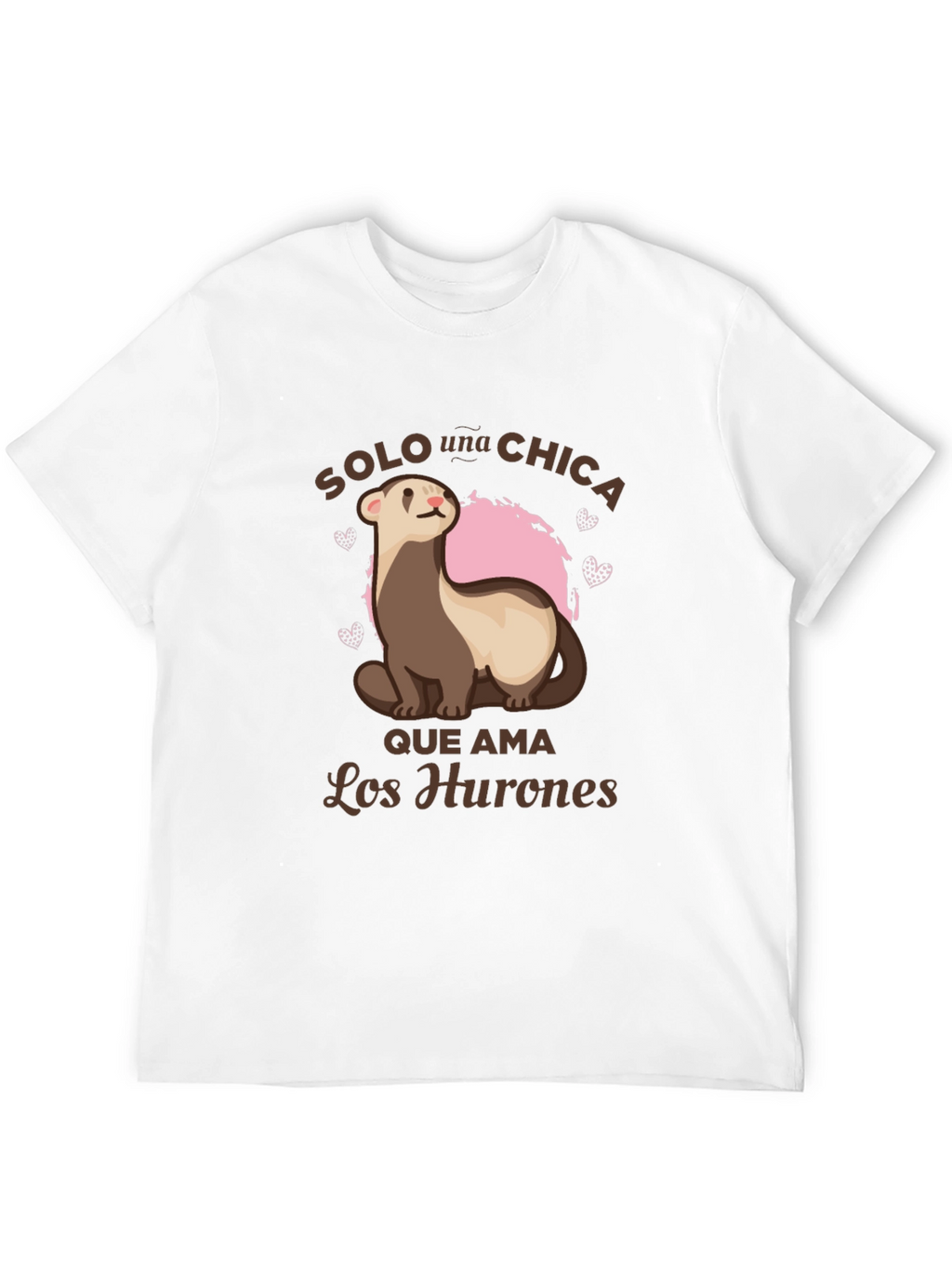 Cute Ferret Lover Tee - Solo Una Chica