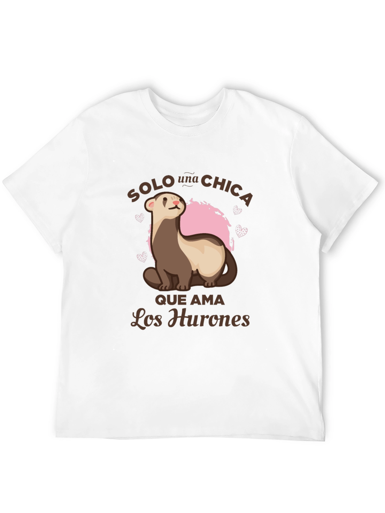 Cute Ferret Lover Tee - Solo Una Chica