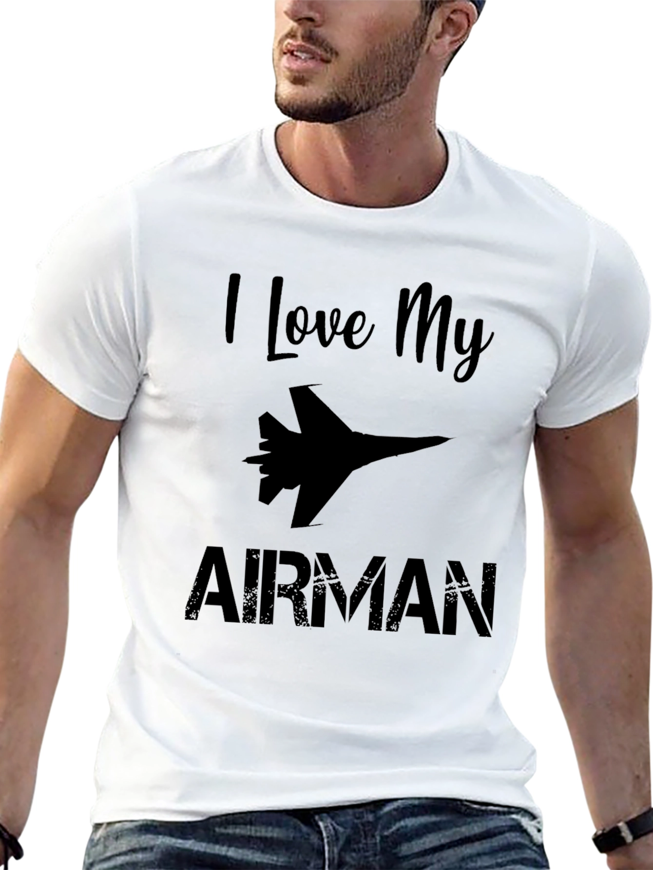 I Love My Airman Graphic T-Shirt
