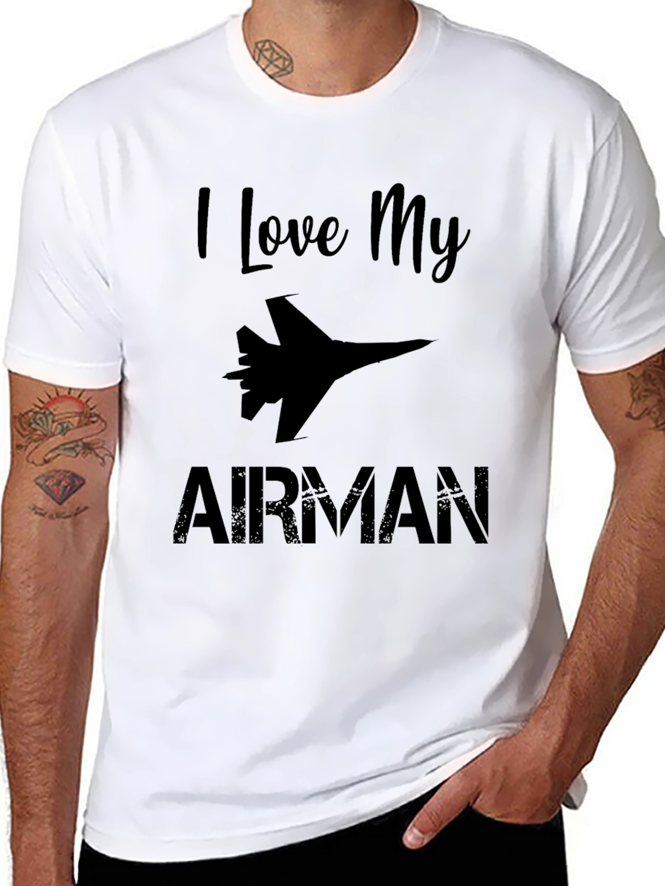 I Love My Airman Graphic T-Shirt