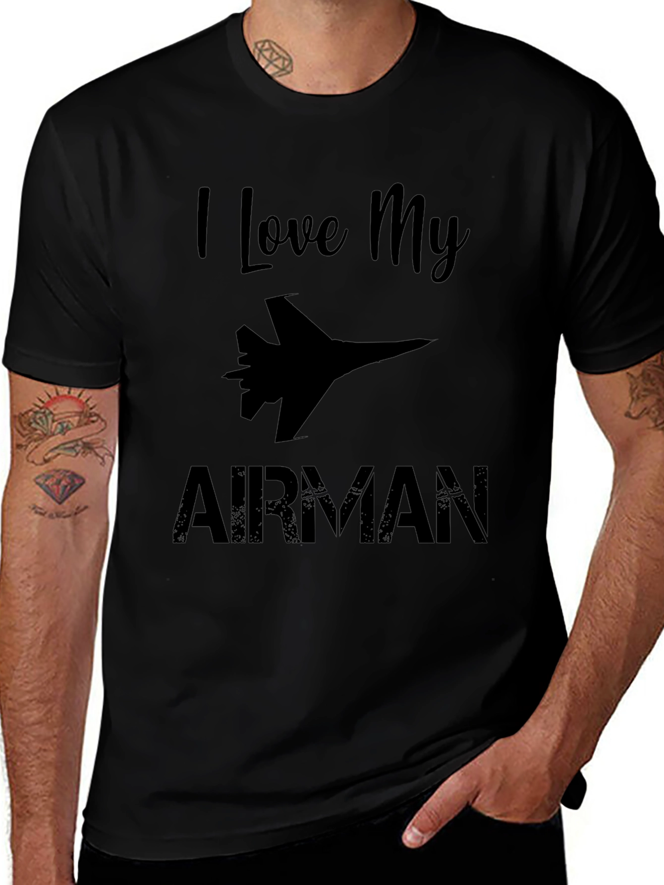 I Love My Airman Graphic T-Shirt