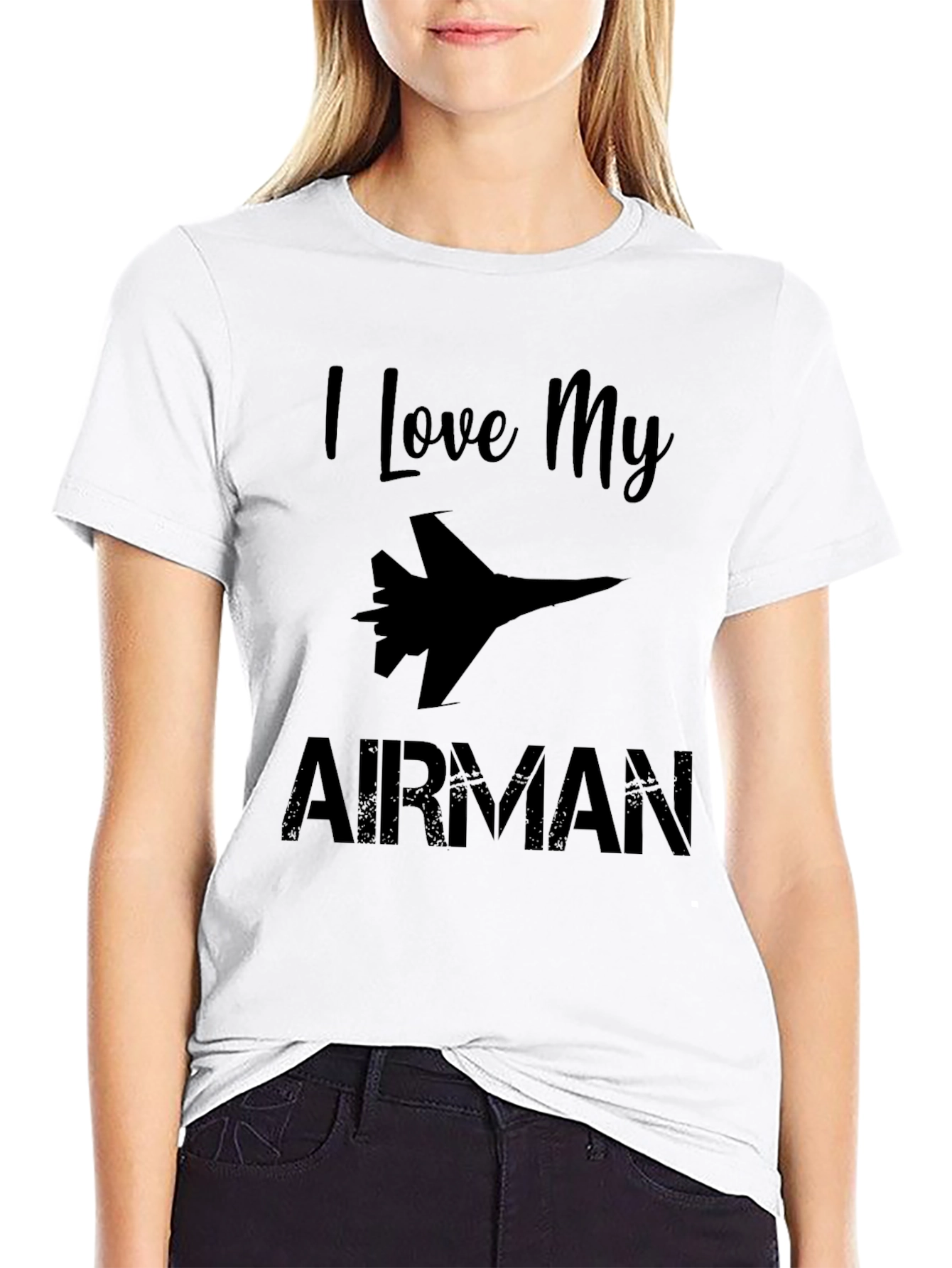 I Love My Airman Graphic T-Shirt