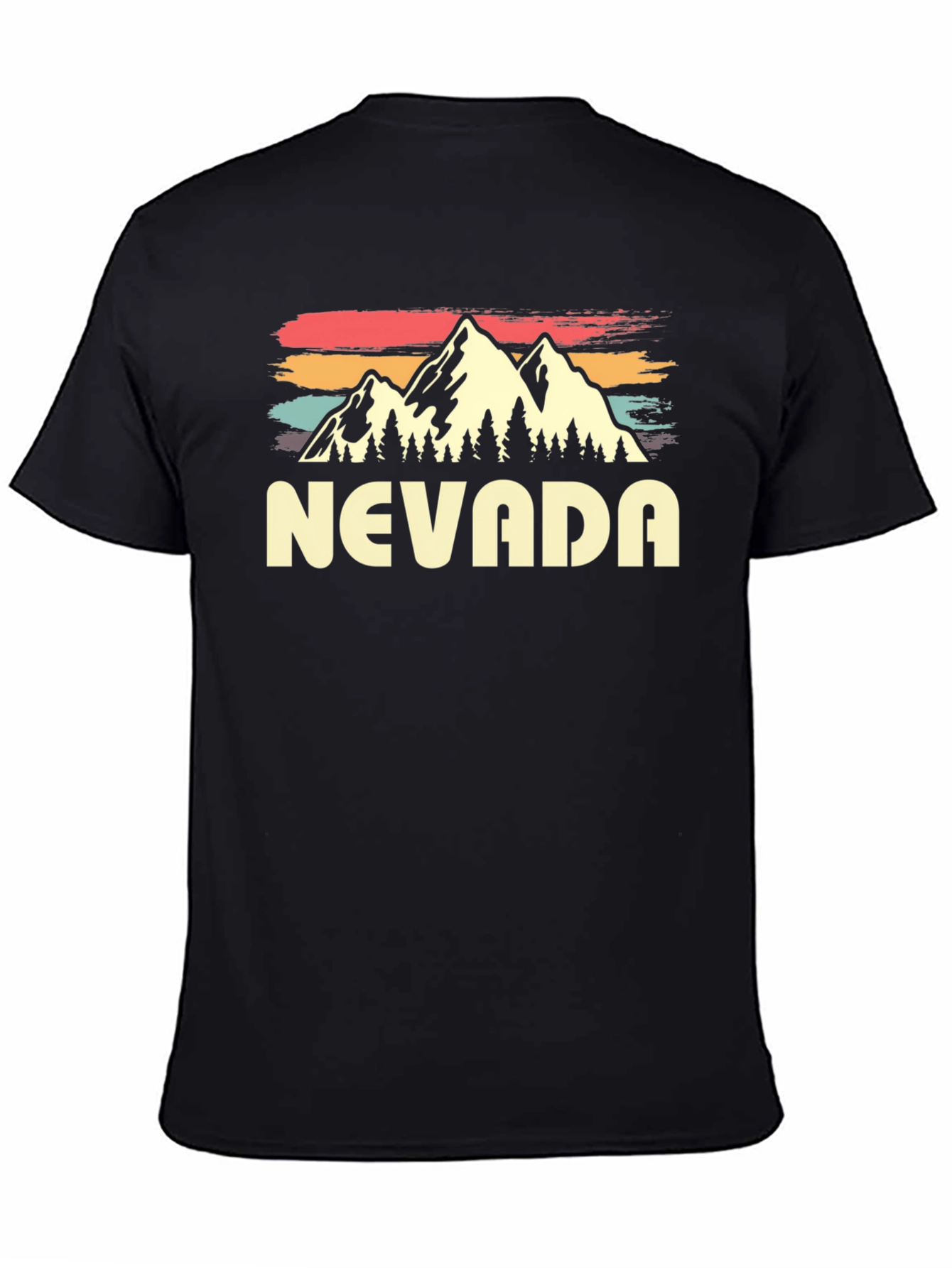 Nevada Retro Graphic T-Shirt - Mountain Design