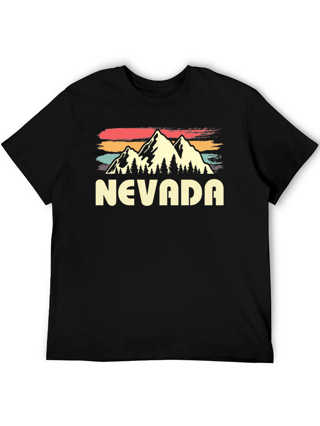 Nevada Retro Graphic T-Shirt - Mountain Design
