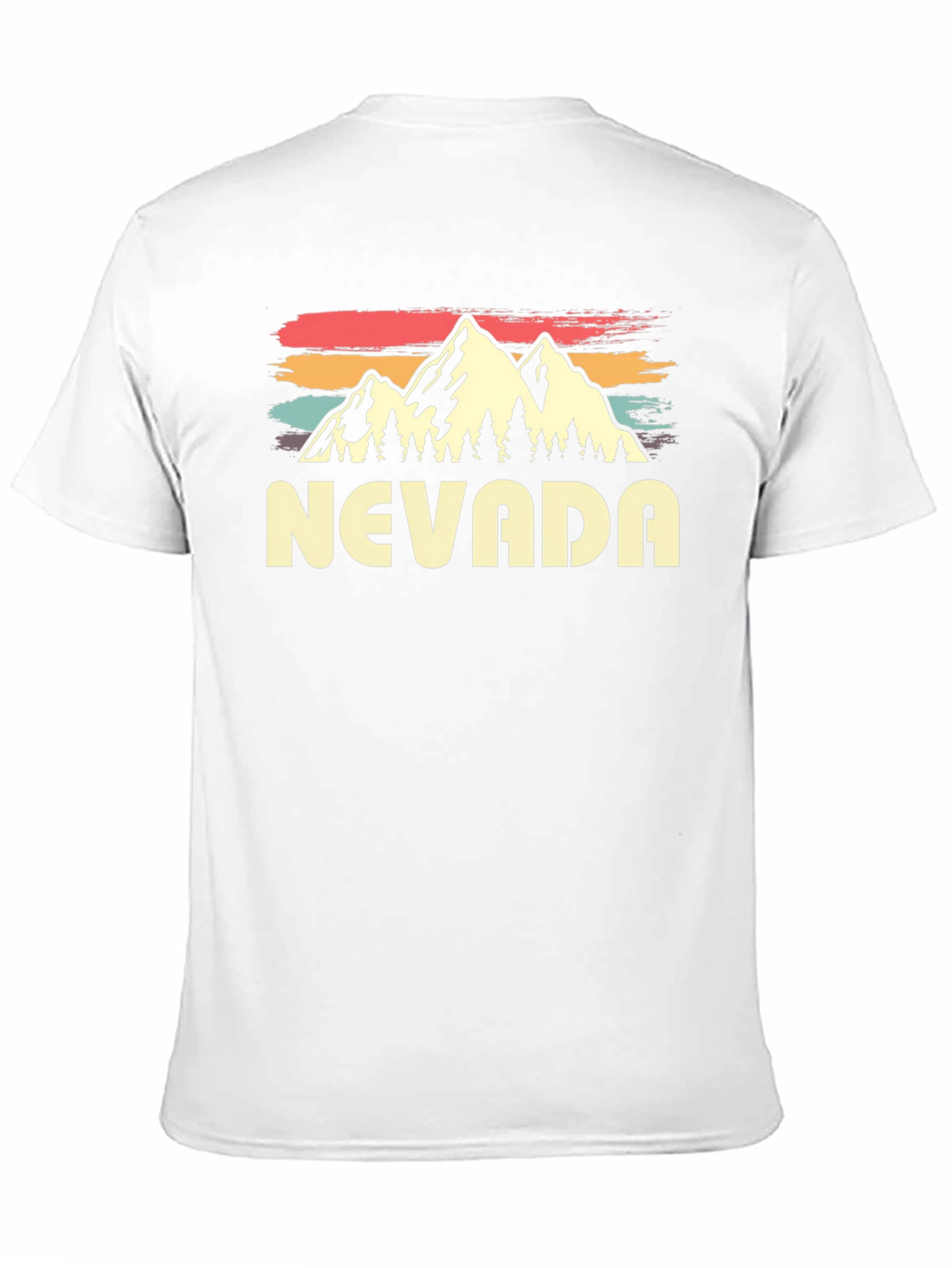 Nevada Retro Graphic T-Shirt - Mountain Design