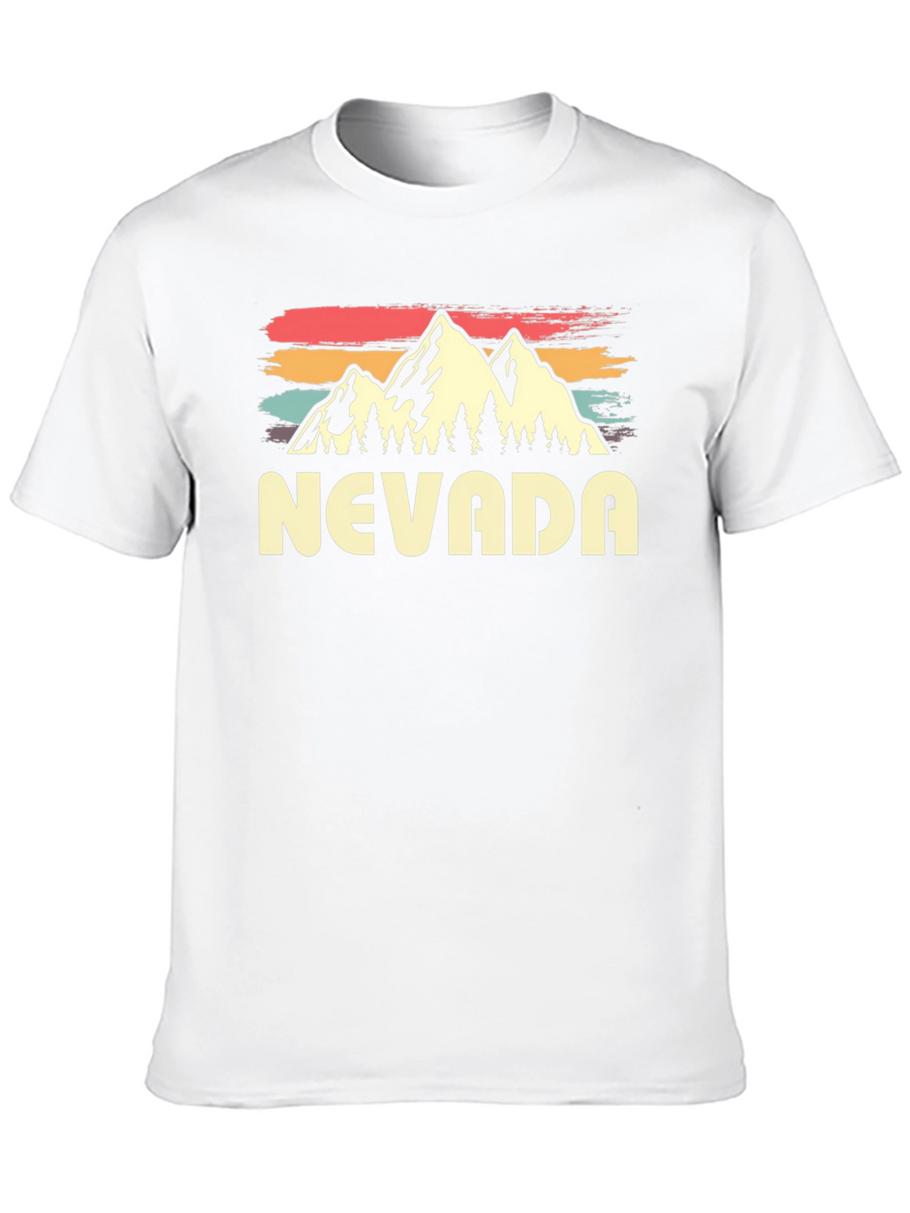 Nevada Retro Graphic T-Shirt - Mountain Design