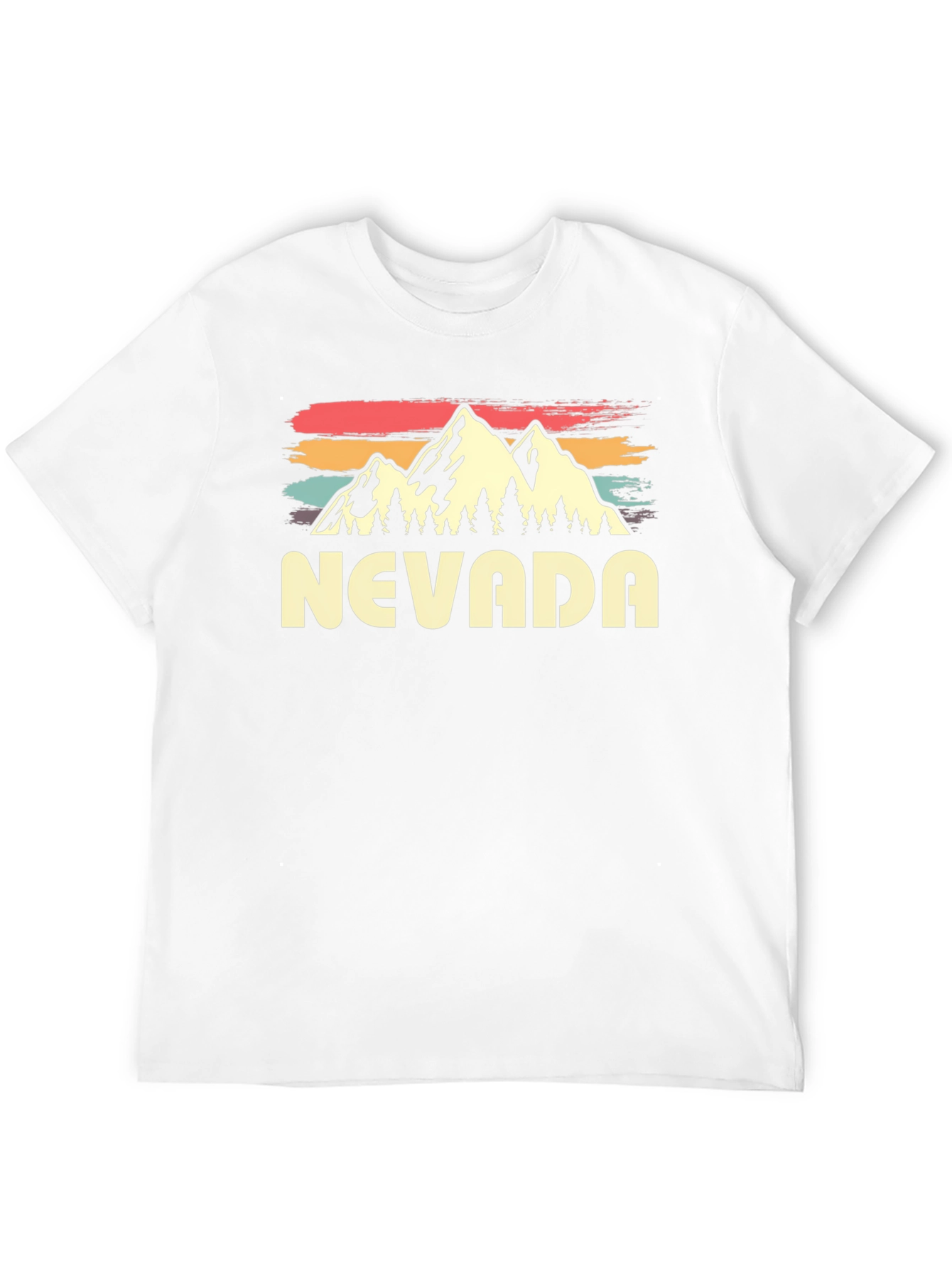 Nevada Retro Graphic T-Shirt - Mountain Design