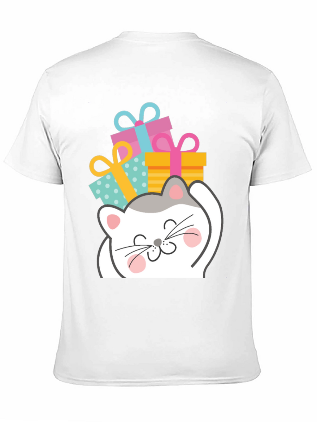 Cute Cat with Gifts T-Shirt