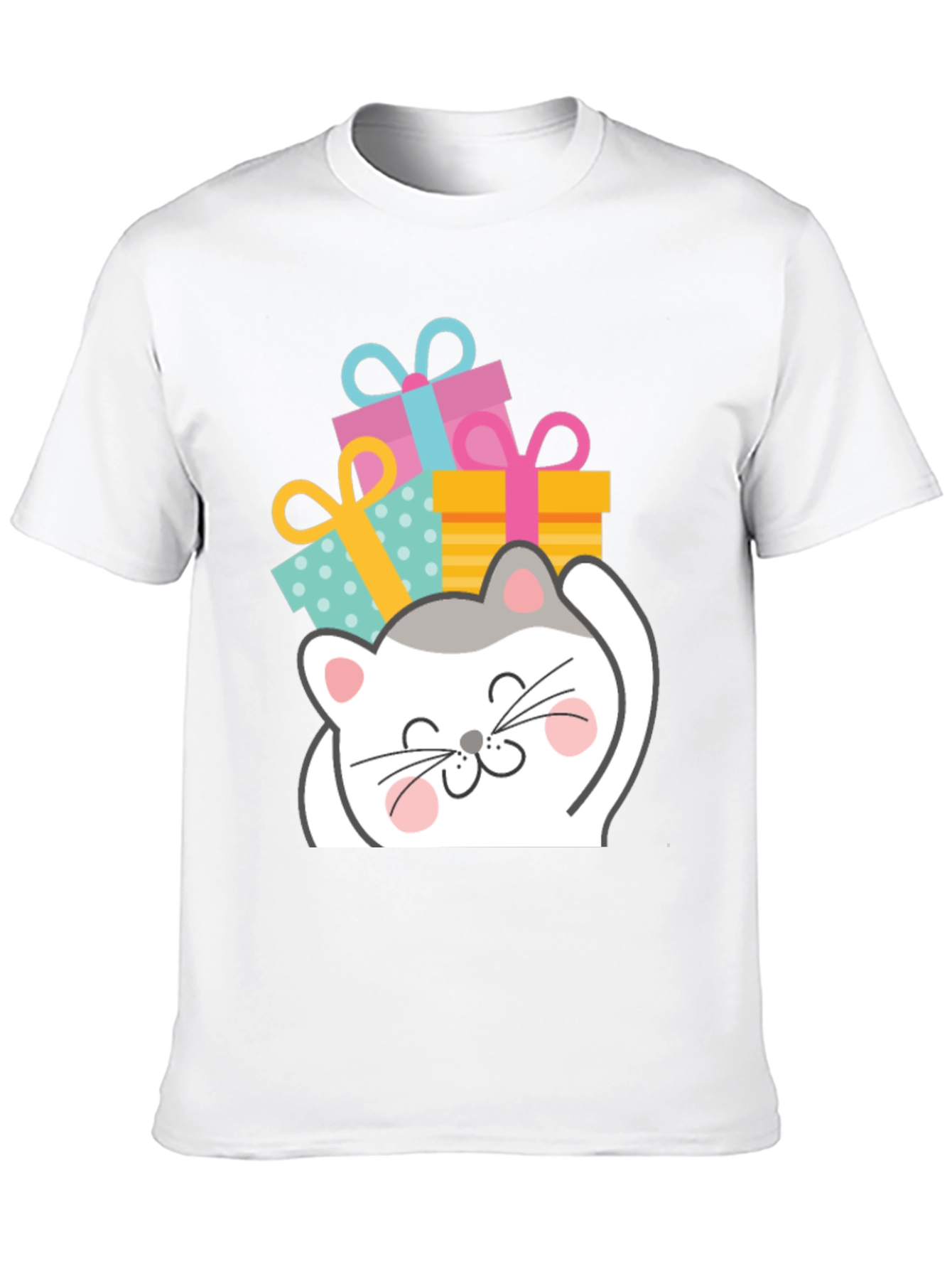 Cute Cat with Gifts T-Shirt