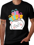 Cute Cat with Gifts T-Shirt