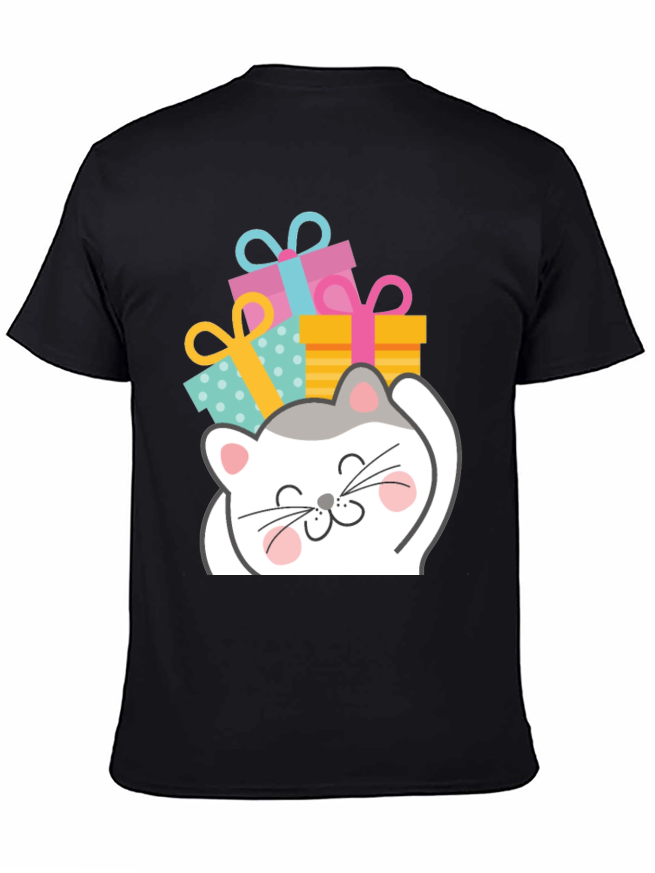Cute Cat with Gifts T-Shirt