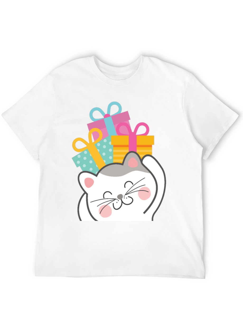 Cute Cat with Gifts T-Shirt