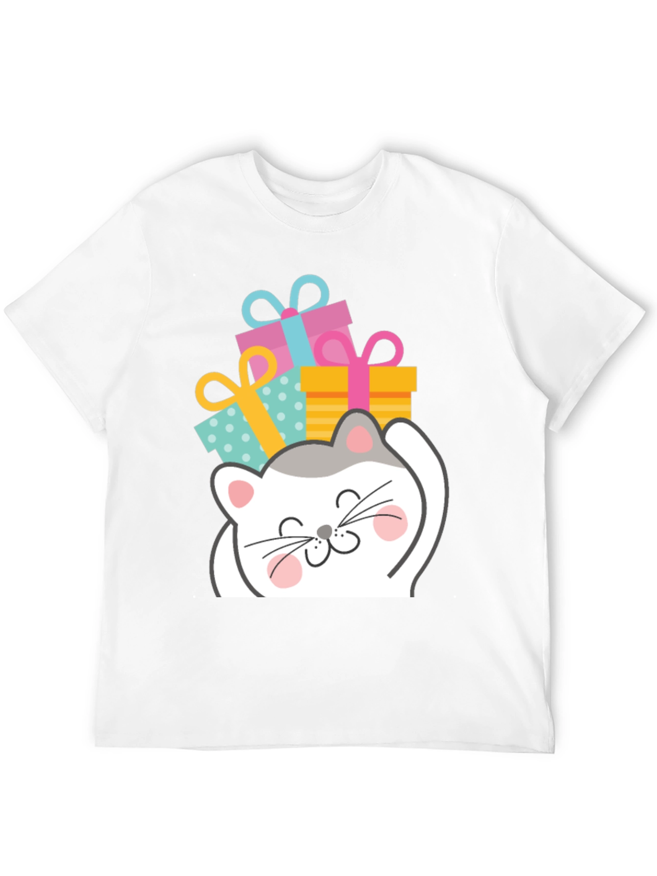 Cute Cat with Gifts T-Shirt