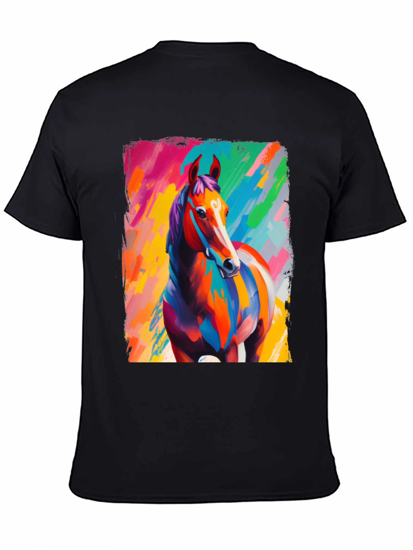 Colorful Horse Graphic Tee - Unisex