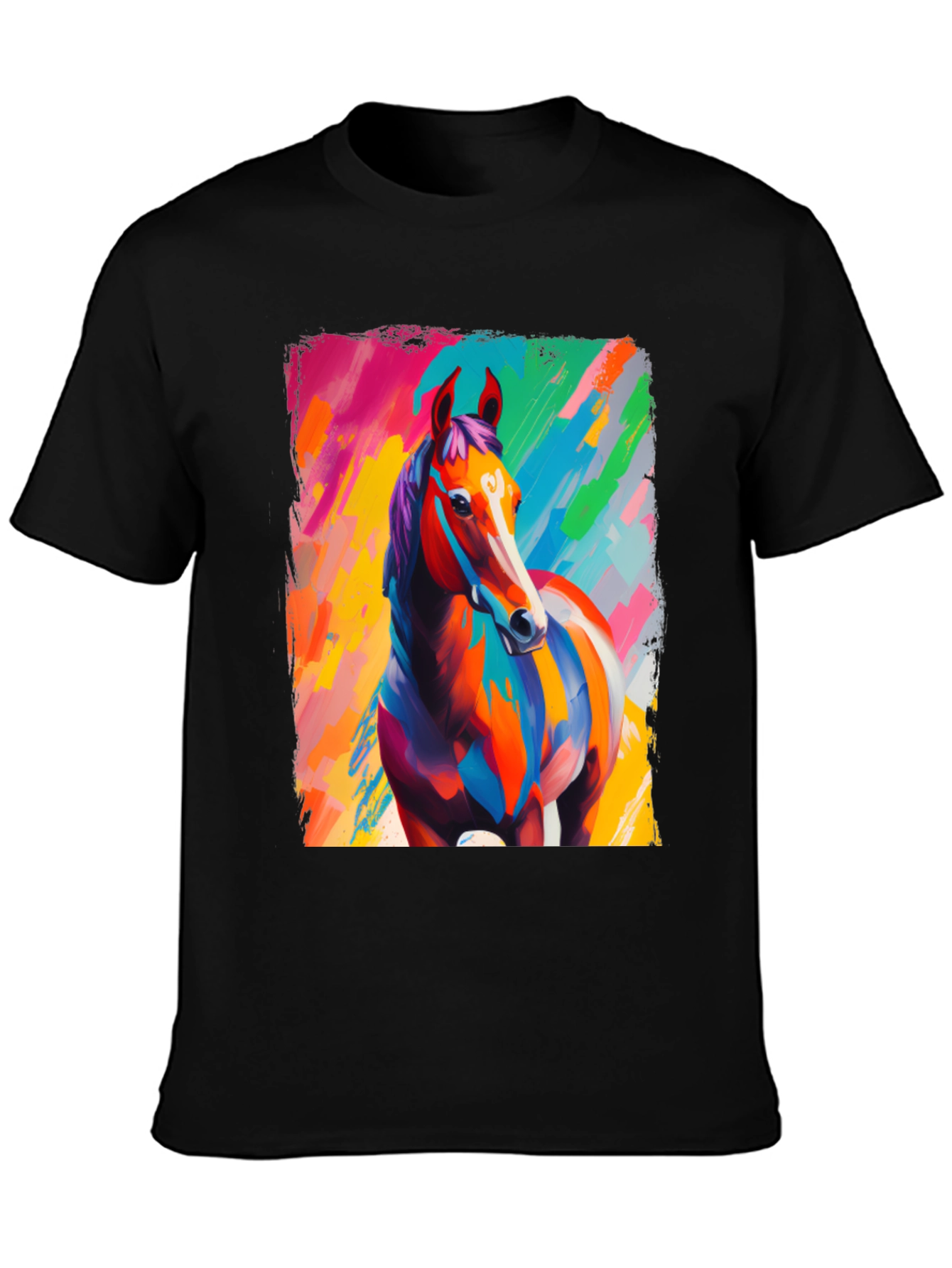 Colorful Horse Graphic Tee - Unisex