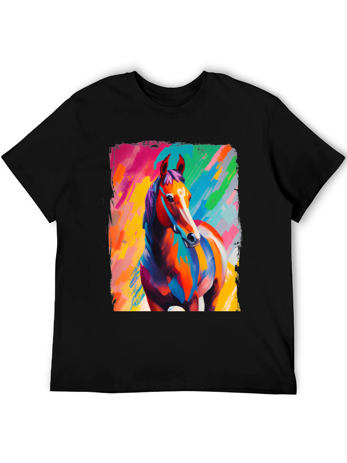 Colorful Horse Graphic Tee - Unisex