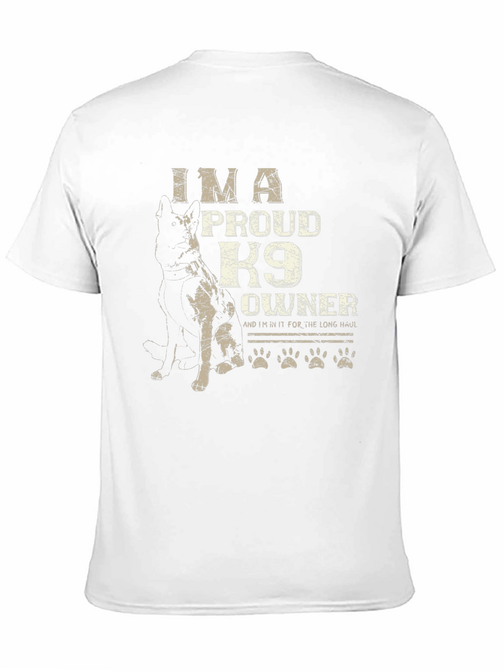 Im A Proud K9 Owner Black T-Shirt