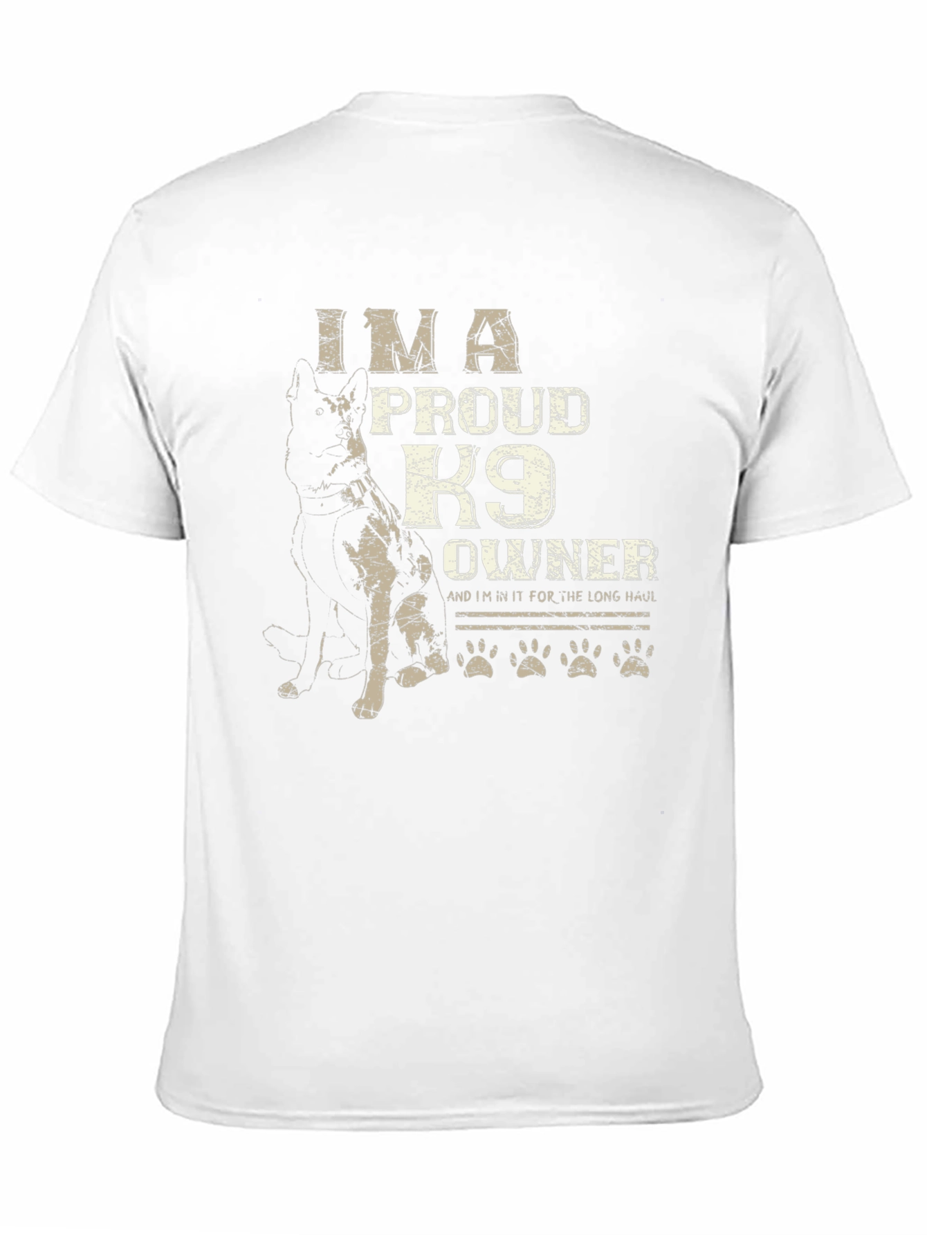 Im A Proud K9 Owner Black T-Shirt