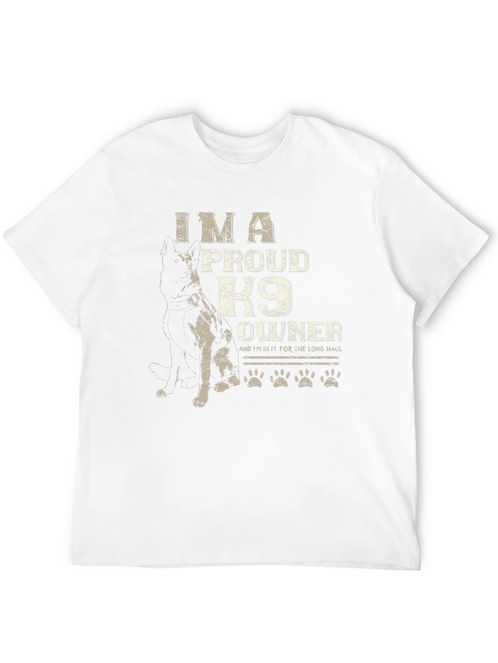 Im A Proud K9 Owner Black T-Shirt