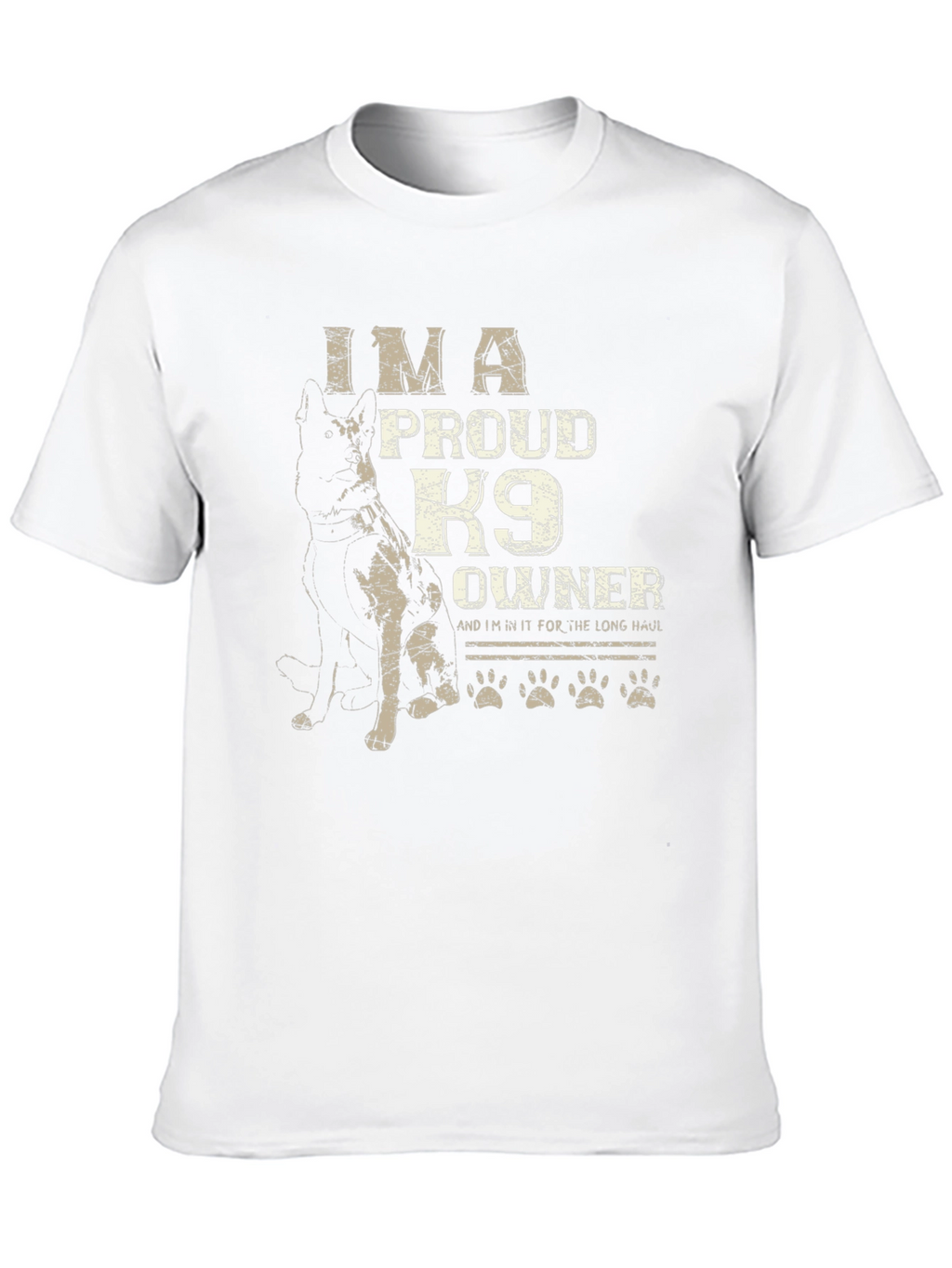 Im A Proud K9 Owner Black T-Shirt