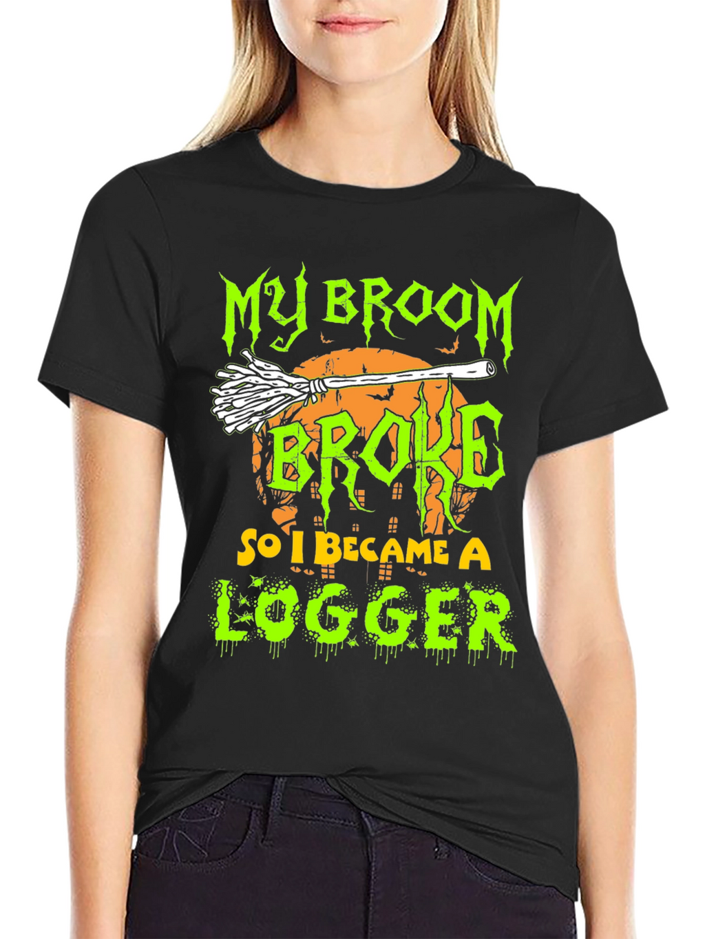 Funny Halloween Logger T-Shirt