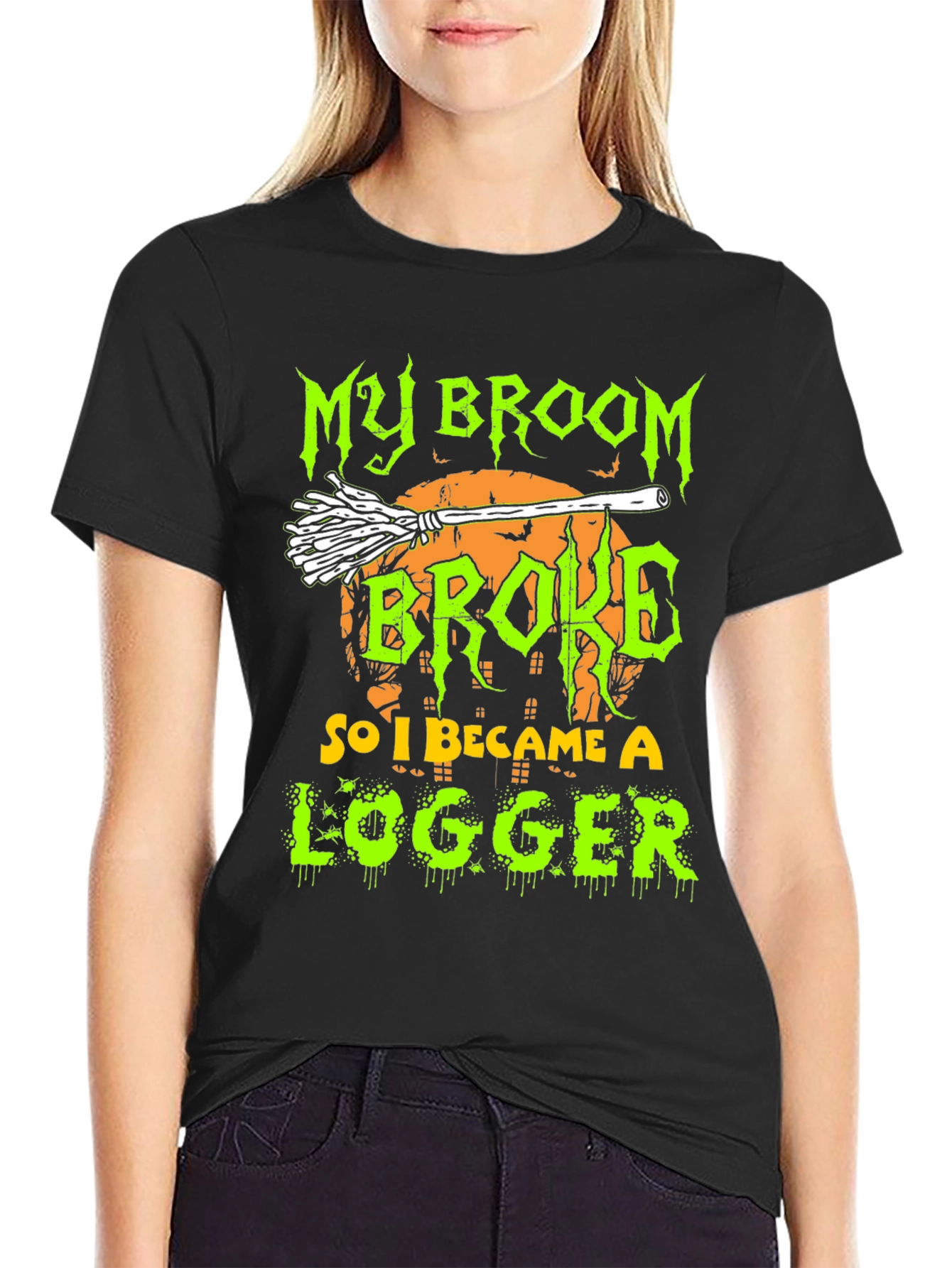 Funny Halloween Logger T-Shirt