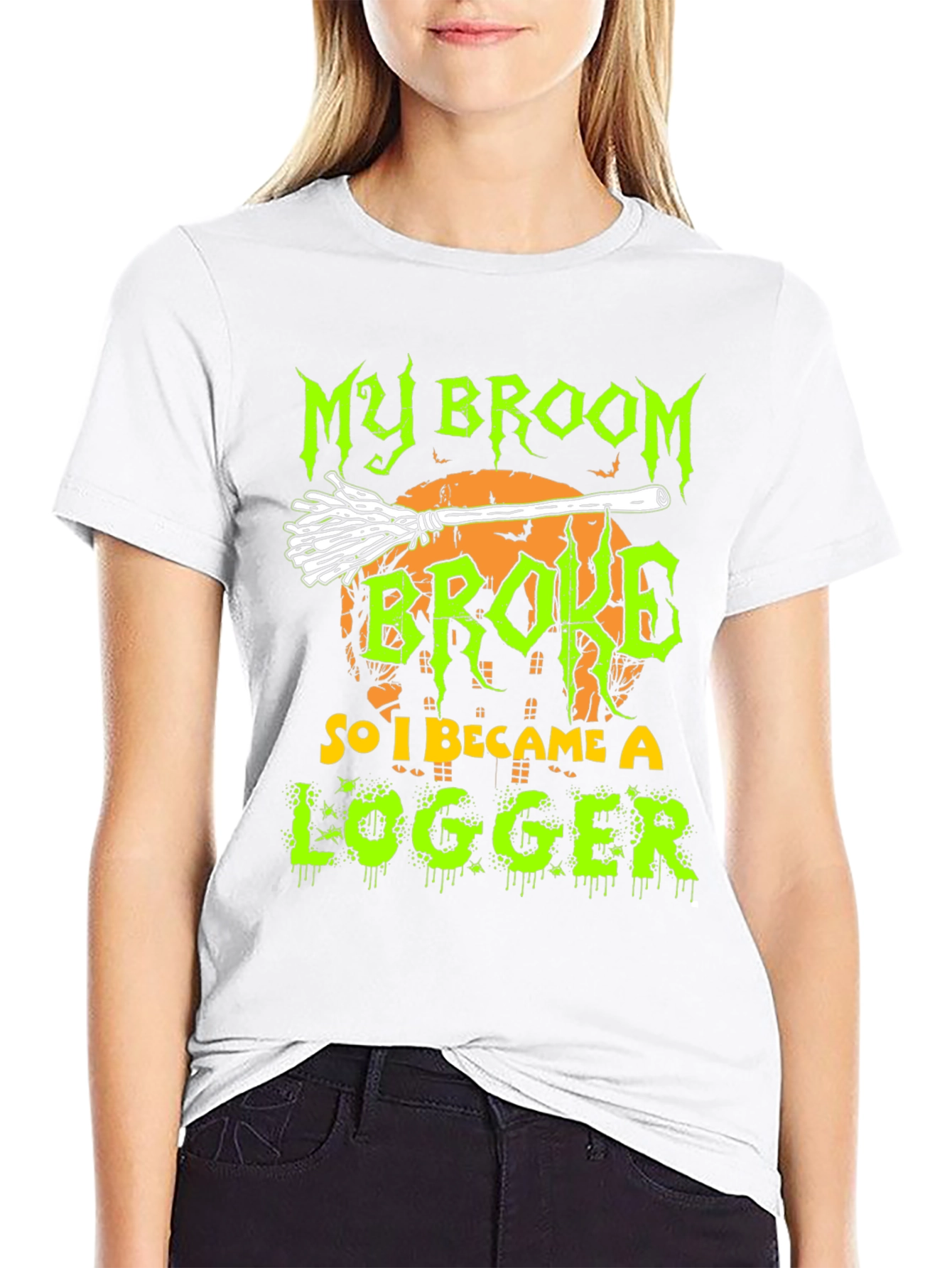 Funny Halloween Logger T-Shirt
