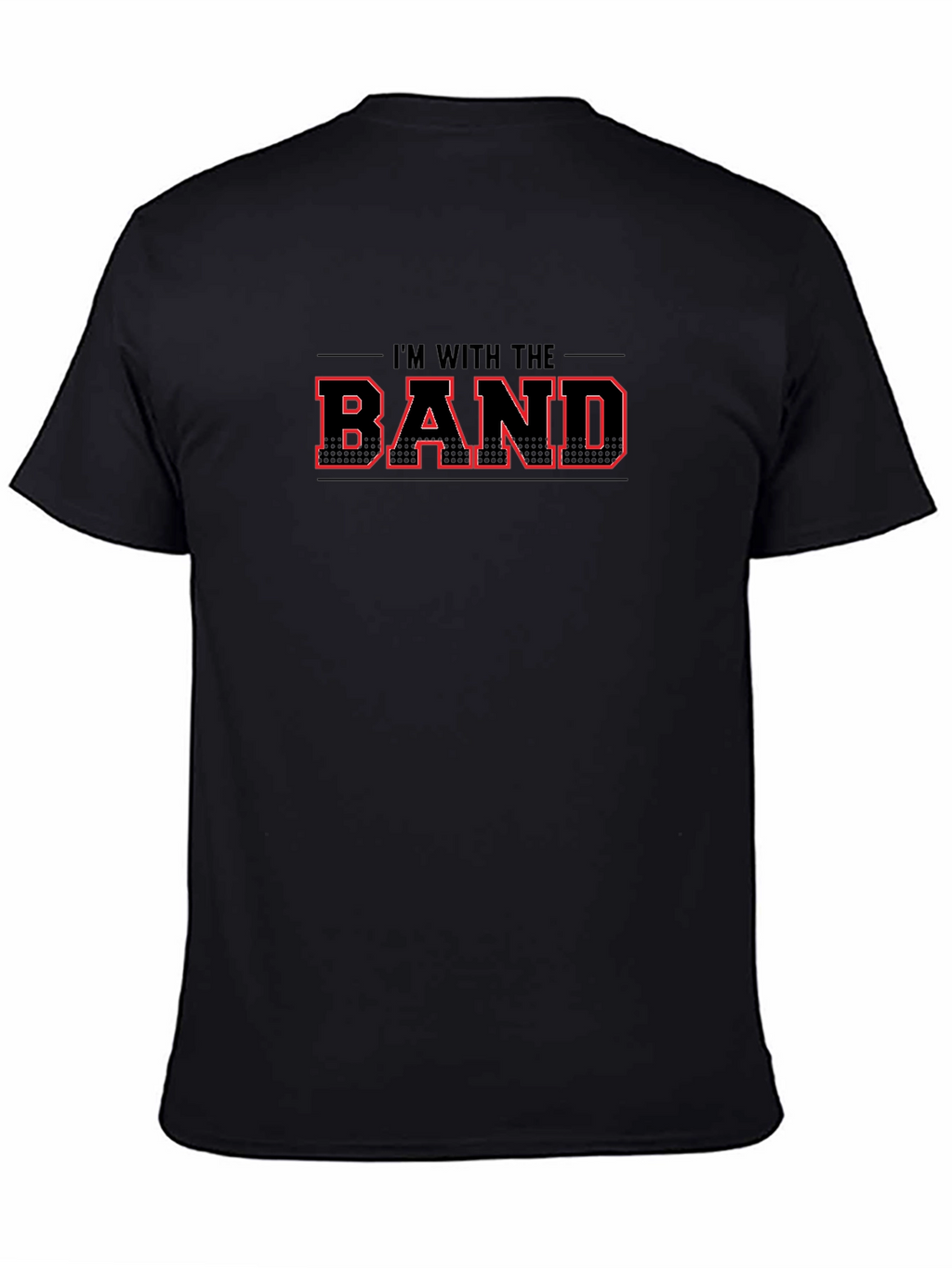 Im With the Band Black Graphic T-Shirt
