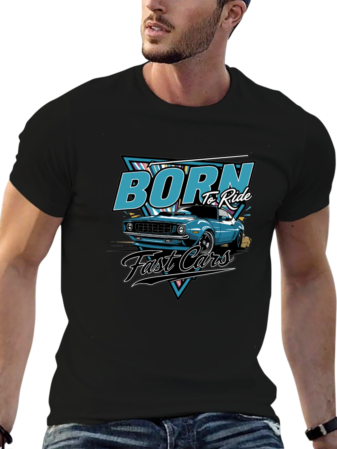 Born to Ride Fast Cars T-Shirt