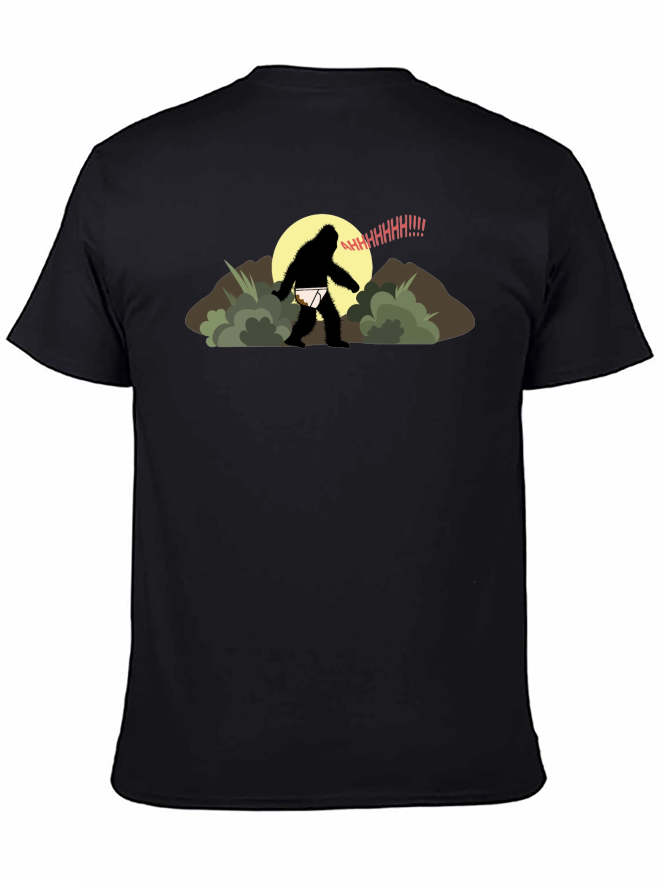 Funny Bigfoot Underwear T-Shirt