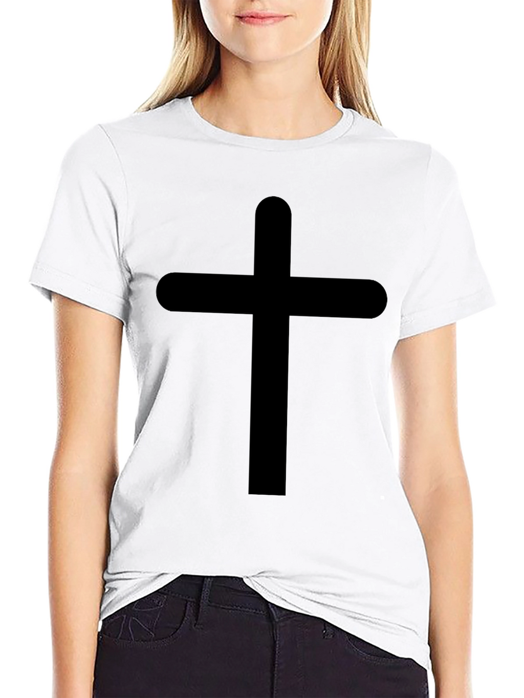 Black Christian Cross T-Shirt
