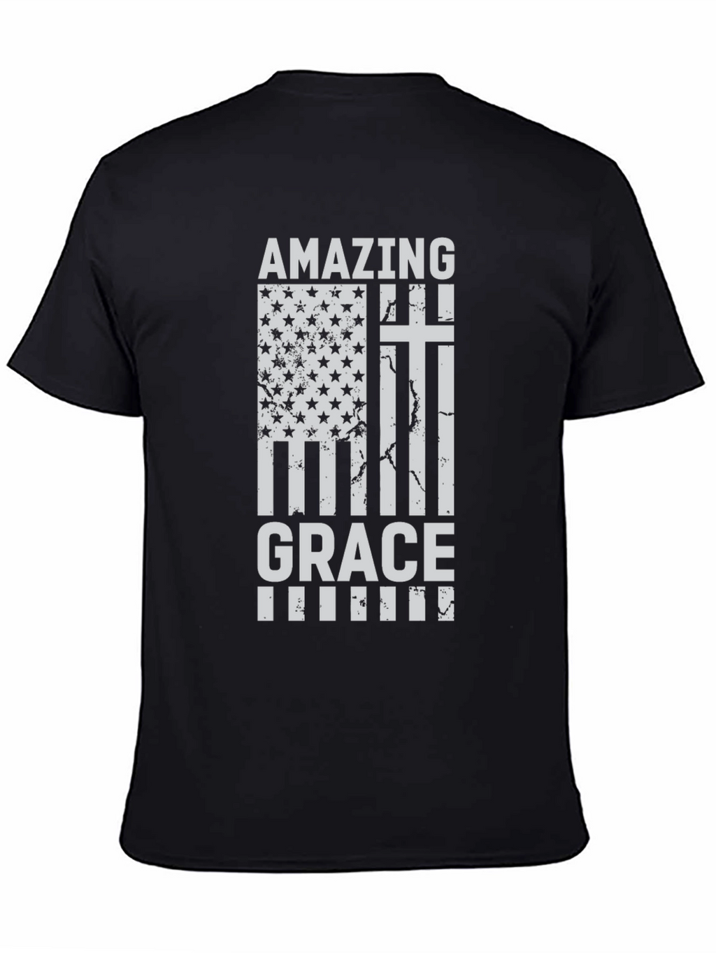 Amazing Grace Christian USA Flag T-Shirt