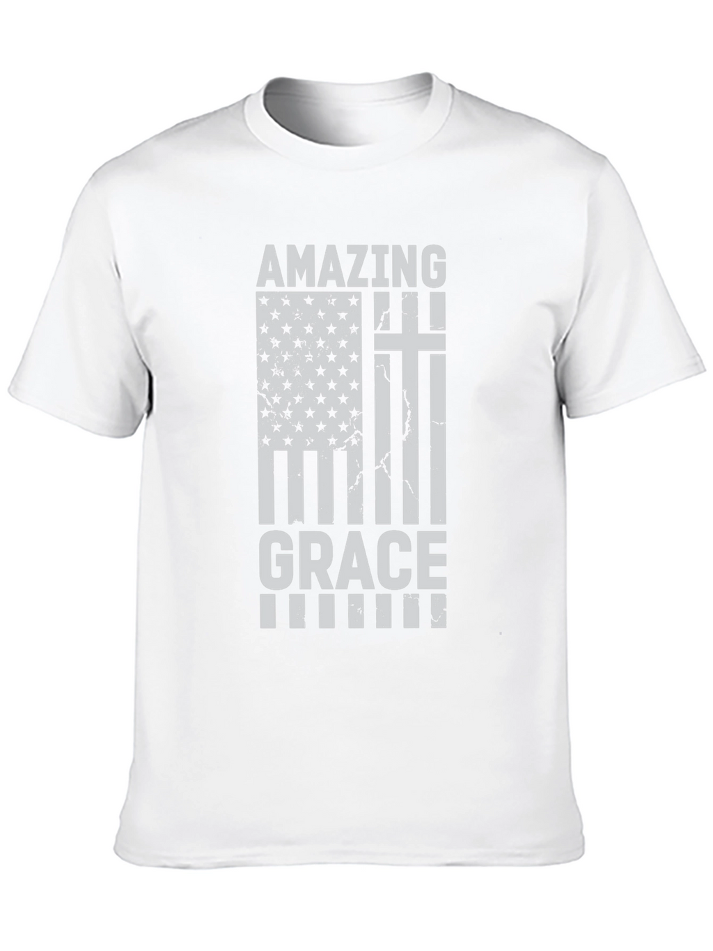 Amazing Grace Christian USA Flag T-Shirt