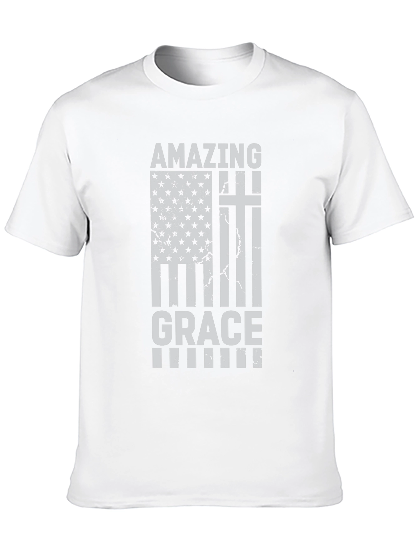 Amazing Grace Christian USA Flag T-Shirt