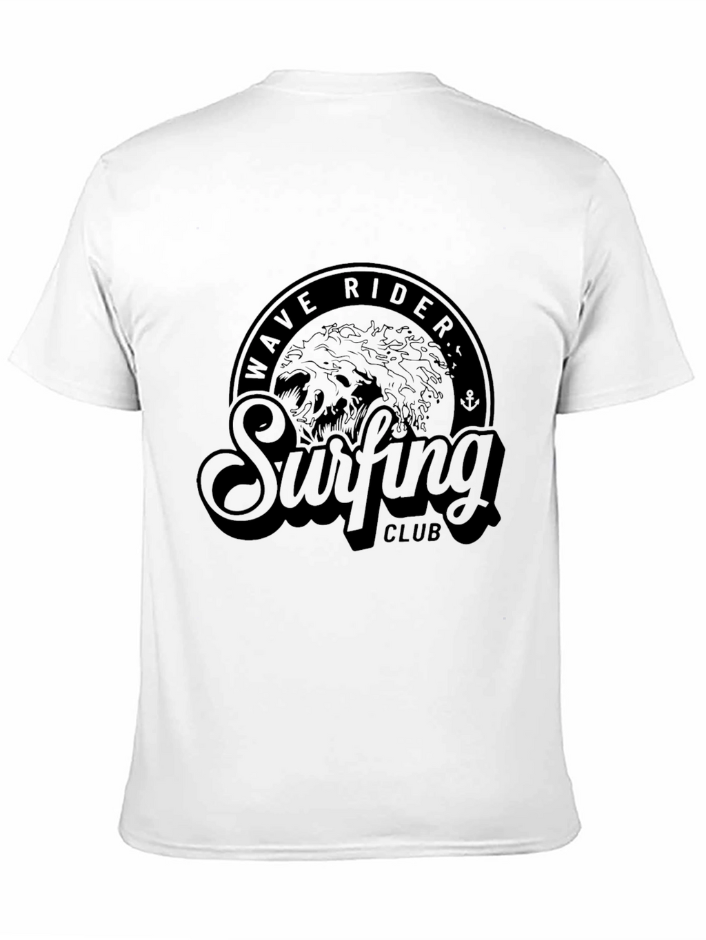 Wave Rider Surfing Club T-Shirt - Black