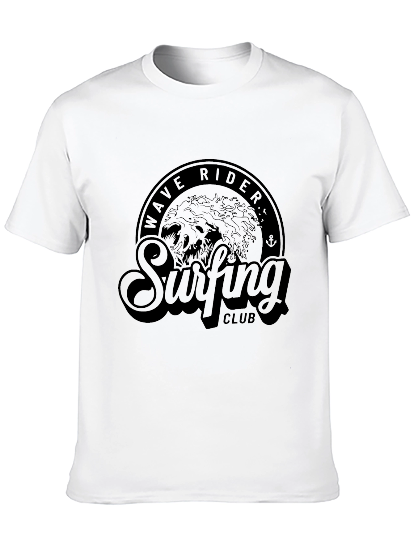 Wave Rider Surfing Club T-Shirt - Black