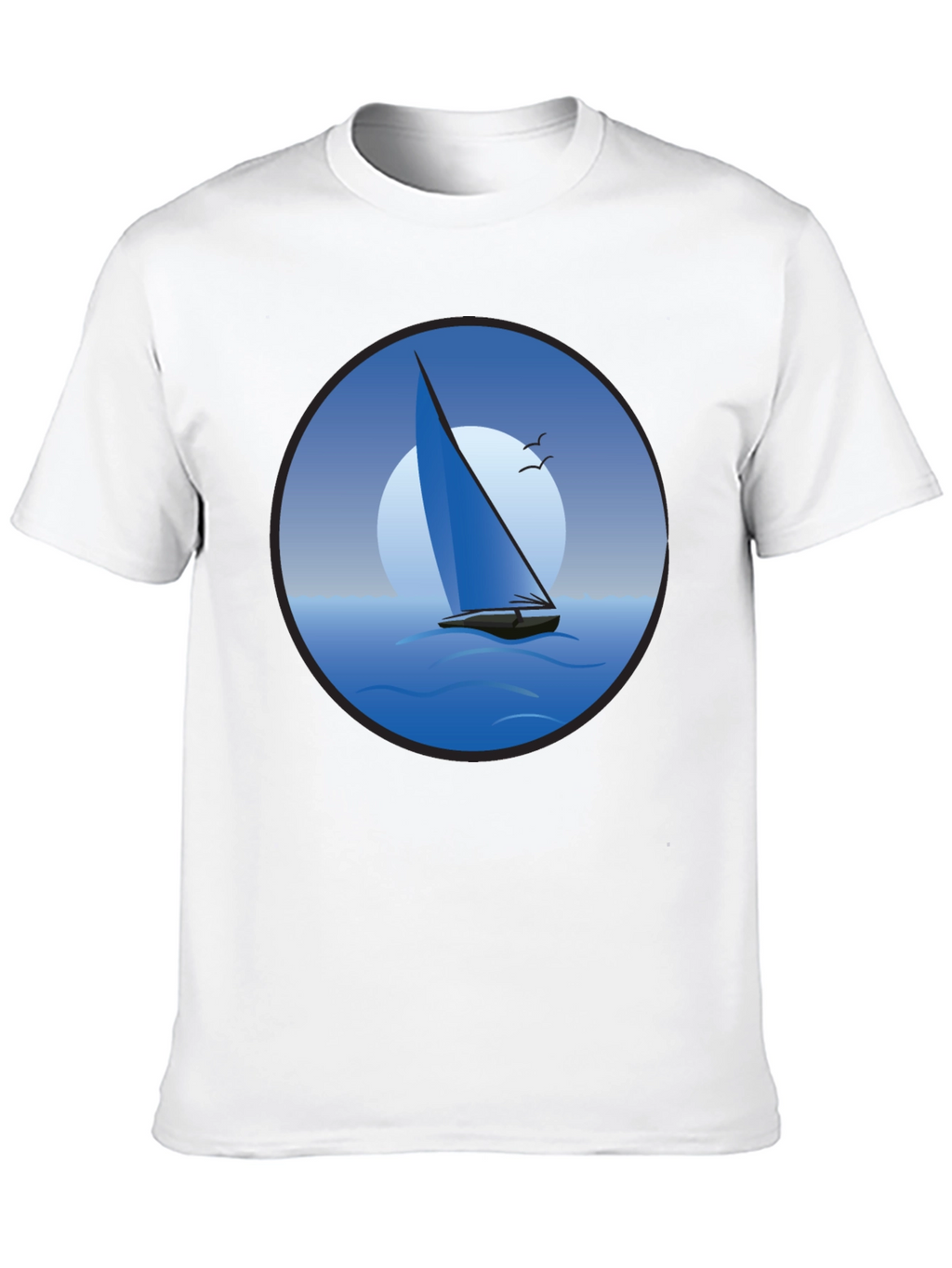 Sailboat Graphic Black T-Shirt