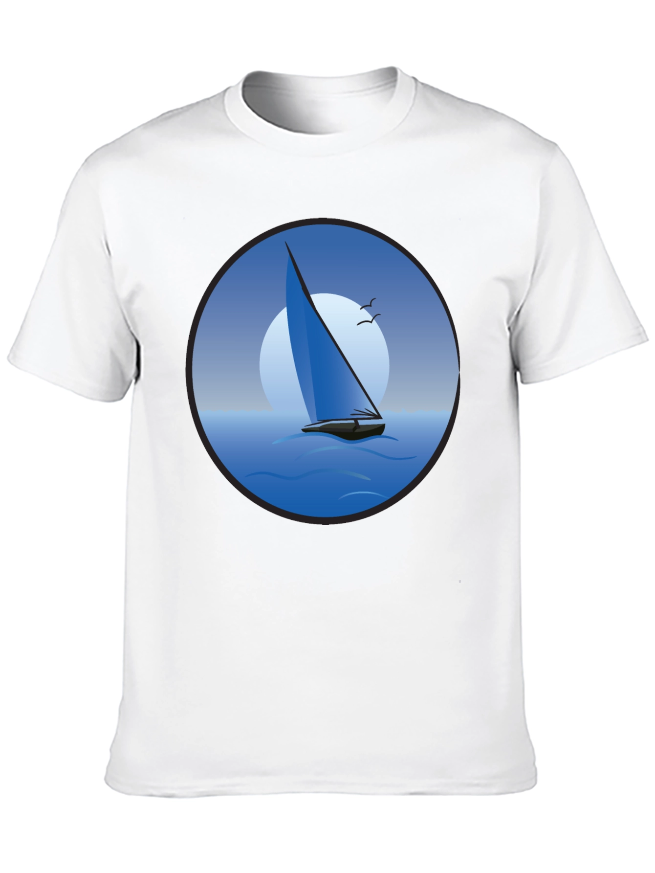 Sailboat Graphic Black T-Shirt